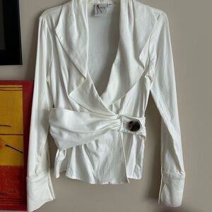 Finley Classic White Blouse